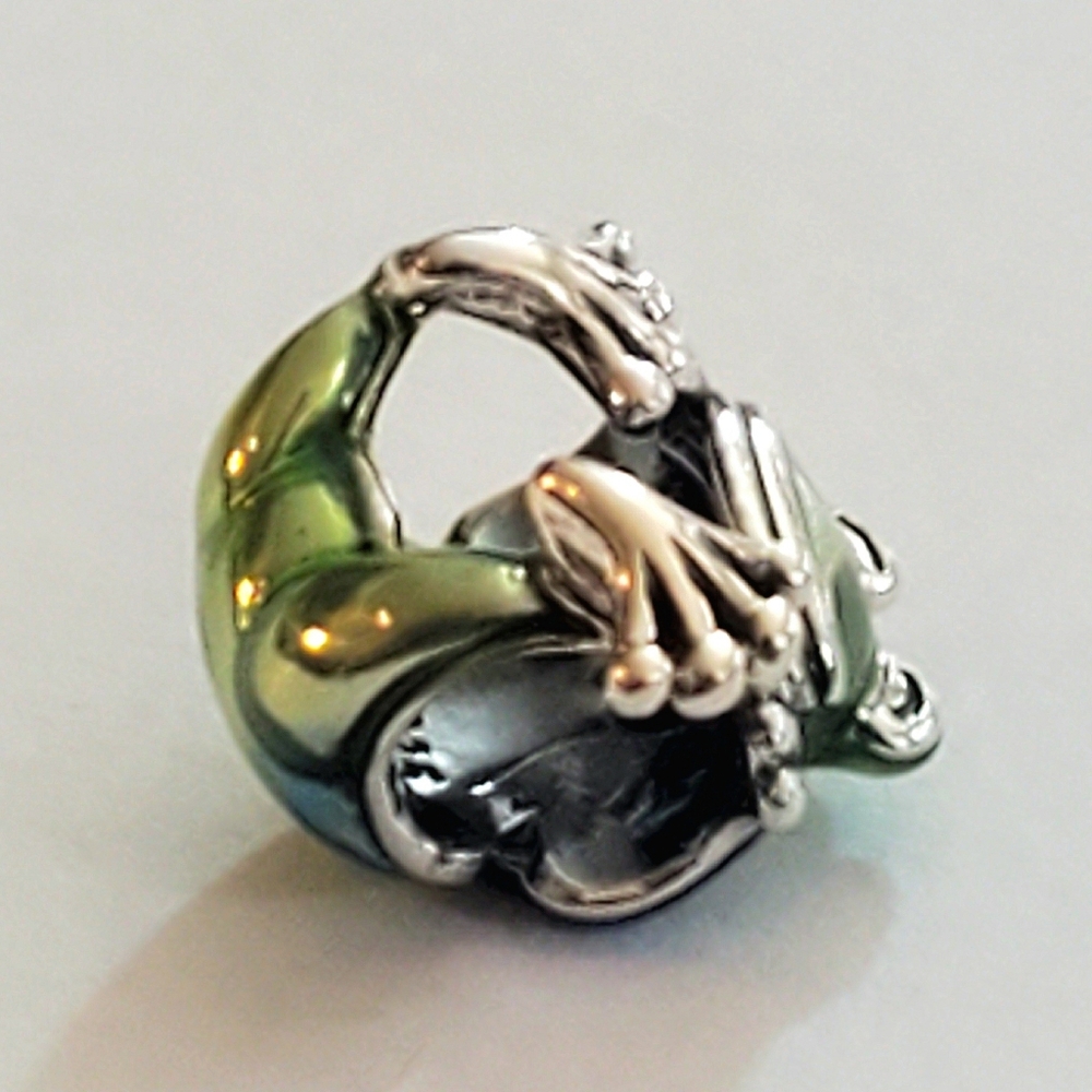 Authentiv NEW Pandora Climbing Frog Charm S925ALE Enamel - Picture 8 of 9